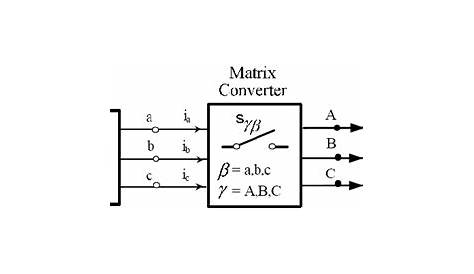 matrix converter circuit diagram