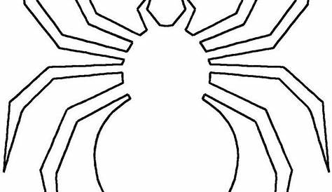 Spider Shape Template - 56+ Crafts & Colouring Pages | Halloween spider