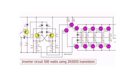 Inverter Circuit Diagram 5000W / 250 To 5000 Watts Pwm Dc Ac 220v Power