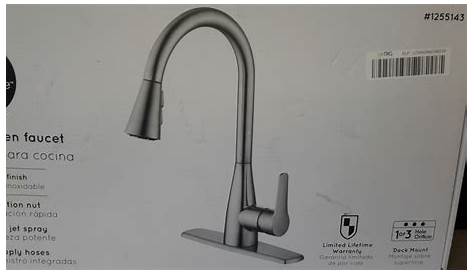 Lot Detail - Project Source Pull-Down Kitchen Faucet