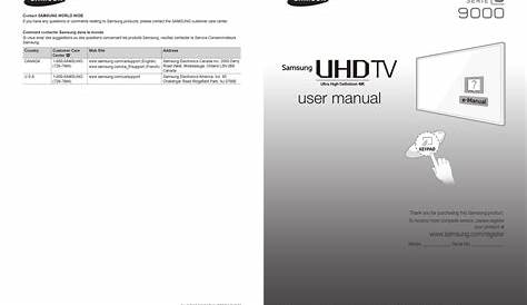 SAMSUNG UN55HU9000 USER MANUAL Pdf Download | ManualsLib
