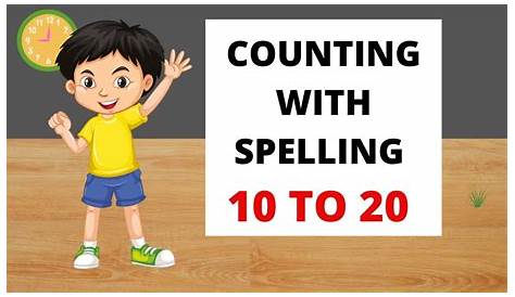 Counting with Spelling 10 to 20(Part-2) | 123 Spelling in English | Ginti angreji mein - YouTube