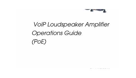 Cyberdata 010859 V1 VoIP Loudspeaker Amplifier (Replacement Product