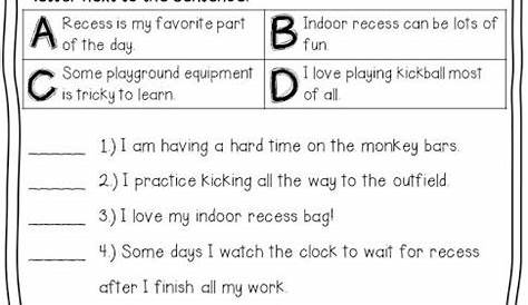 main idea worksheets for 3rd graders