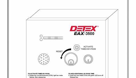 DETEX EAX-3500 INSTALLATION INSTRUCTIONS Pdf Download | ManualsLib