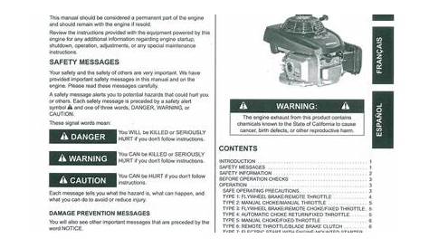 Honda GCV160 GCV190 Engine Owners Manual