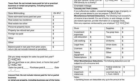 9 Best Images of Tax Deduction Worksheet - Business Tax Deductions