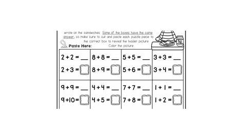 Adding Doubles Plus One - Math Picture Puzzles {1st Grade} by ChiliMath