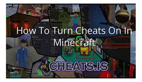how to turn on cheats minecraft