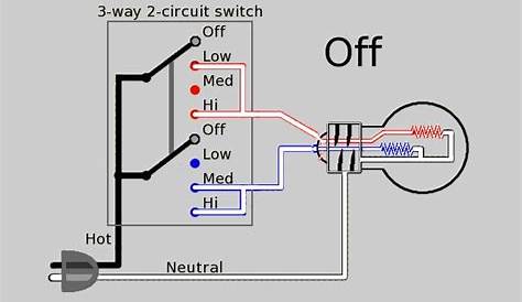 circuit diagram combination two switch