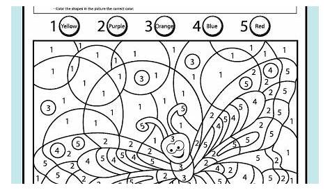 Fun and Interactive Preschool Worksheets | Color by numbers, Preschool