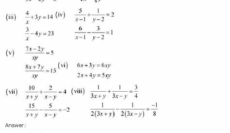 1 3 Linear Equations In Two Variables Worksheet Answers - Tessshebaylo