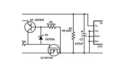 Schematic diagram of voltage regulator circuit. | Download Scientific