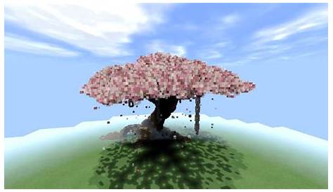 cherry blossom tree minecraft schematic