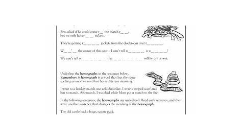 language arts worksheets 5th grade