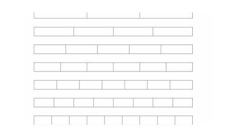 fraction bars worksheet template