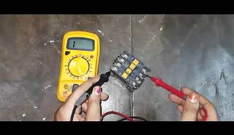 How to test a Contactor// coil resistance //check healthiness of