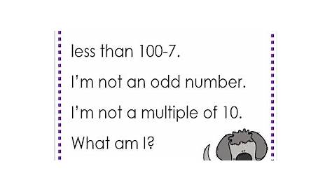 math riddles for 3rd grade