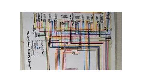 [SOLD] - 1965 Dodge Dart Color Laminated Wiring Diagram | For A Bodies
