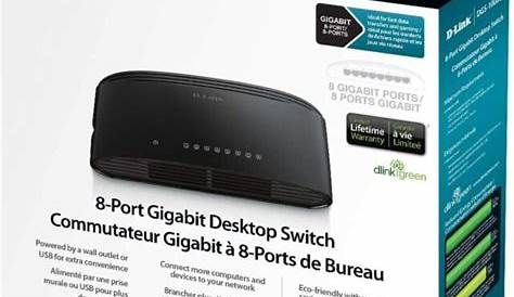 D-Link Systems DGS-1008G 8-Ports Gigabit Desktop Ethernet Switch | eBay
