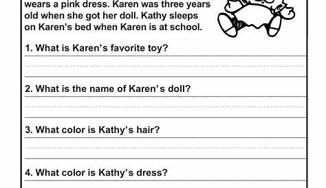 2Nd Grade Reading Comprehension Questions