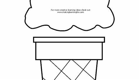 template | Felt board patterns, Ice cream cone craft, Cone template