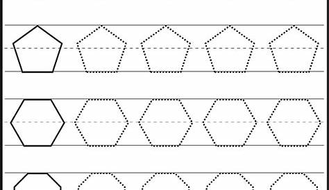 shape tracing printables