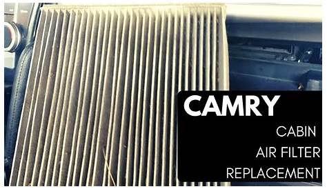 Toyota Camry Cabin Air Filter Replacement - YouTube