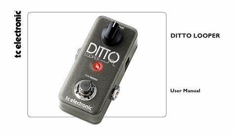 tc electronic ditto+ manual