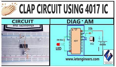 clap switch circuit diagram using ic 4017