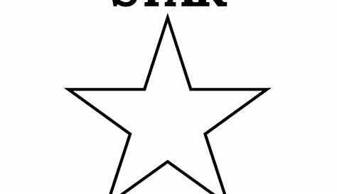 Printable Star Shape - Print Free Star Shape