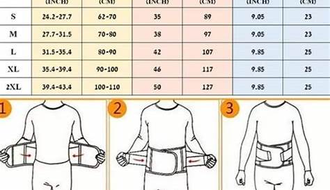 waist trainer size chart