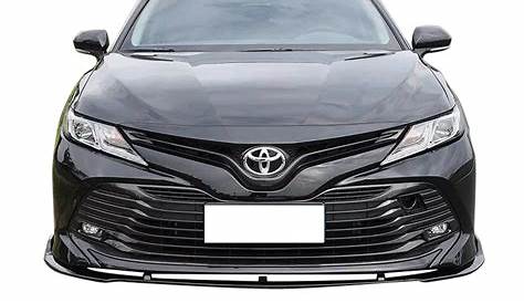 2018-2019 Toyota Camry LE Style Front Bumper Lip Gloss Black