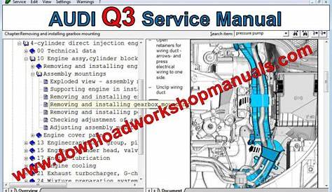 audi q3 workshop manual