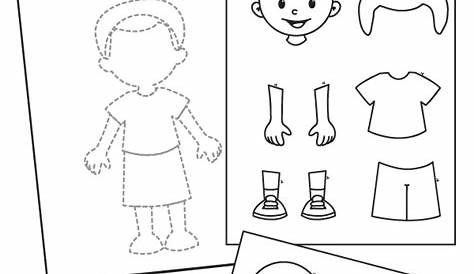 Body Parts Preschool Cut And Paste Printable Worksheets Pdf – Askworksheet