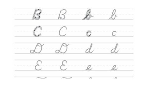 lowercase cursive letters worksheet