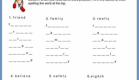 Fun Spelling Practice Worksheets | Spelling practice worksheets