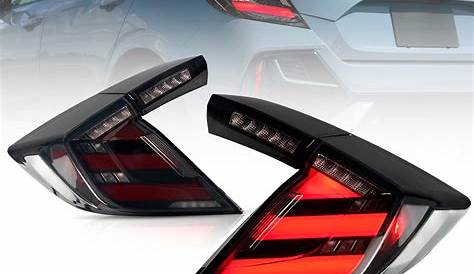 Buy ARCHAIC LED Tail Lights Assembly Fit for Honda Civic Hatchback Type