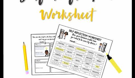 Self-Reflection Worksheet | School counselor resources, Teaching social