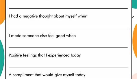 14 Best Images of Self -Awareness Activity Worksheets - Self-Esteem