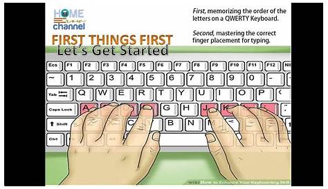correct keyboard finger placement