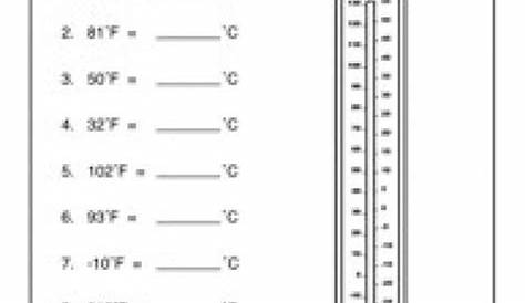 Practice Temperature Conversion Worksheet Answers - Studying Worksheets