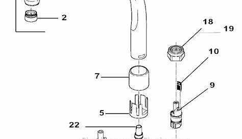 diagram of a faucet