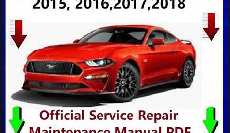 ford mustang service manual download