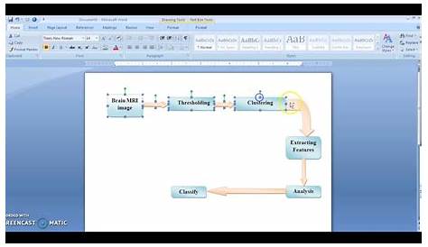 how to create a schematic diagram in word