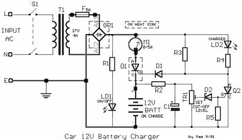 Car Battery Charger 12Volt Circuit Diagram |AUDIO AMPLIFIER SCHEMATIC