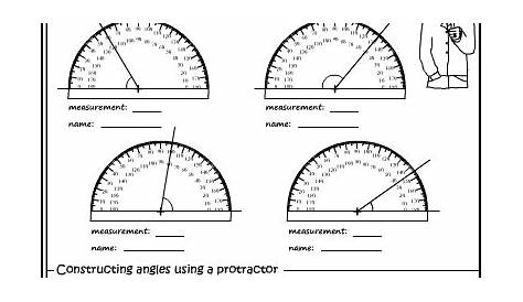 protractor worksheets grade 4