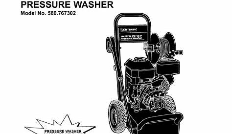craftsman pressure washer model 580.752 manual