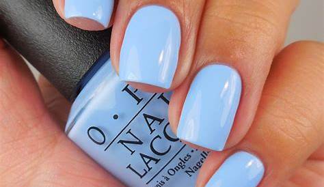 OPI: The I’s Have It a light blue creme nail shimmer polish from