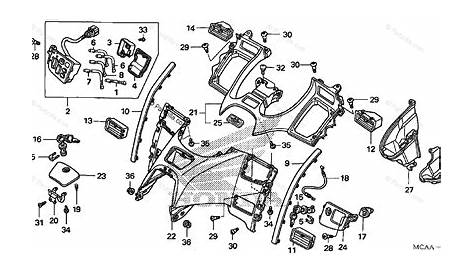 Honda Motorcycle 2005 OEM Parts Diagram for SHELTER (GL1800/A'05